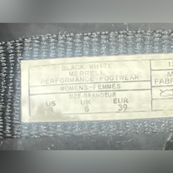 MERRELL District Mendi Women’s 8.5 Black White Strappy Comfort Flip Flop Sandals - Picture 5 of 5